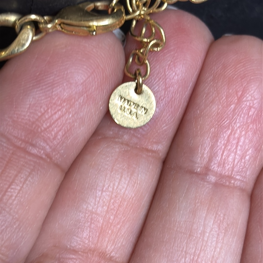 Brook & York Gigi Gold Tone Cuban Link Necklace - Picture 4 of 9